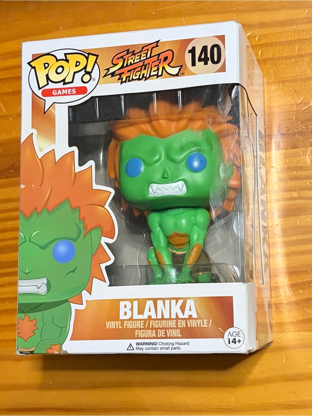Funko Pop! Street Fighter Blanka #140 - Green & Orange Vinyl Figure